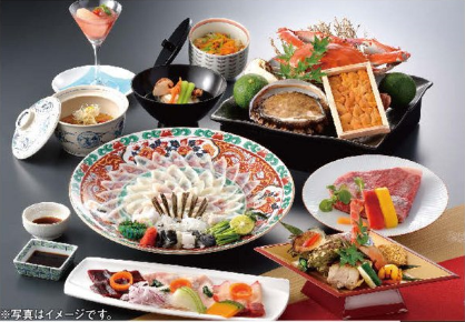 【柳川・博多発2/3】下関の高級食材フルコース♪一生に一度は味わいたい満関善席